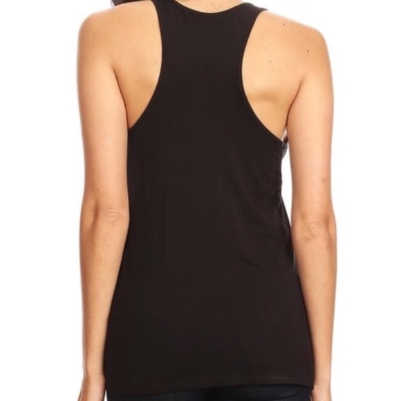 Sequin Multicolor Rainbow Graphic Tank Tee T-shirt - Picture 3 of 3